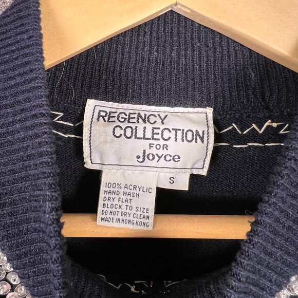 Regency Collection for Joyce Sequin Beaded Party Sweater‎ Womens Small VTG 80s - Picture 4 of 5